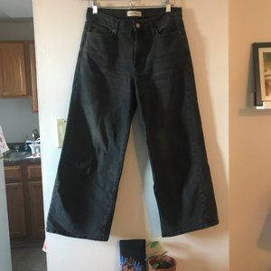 Black High Wide-Leg Jeans